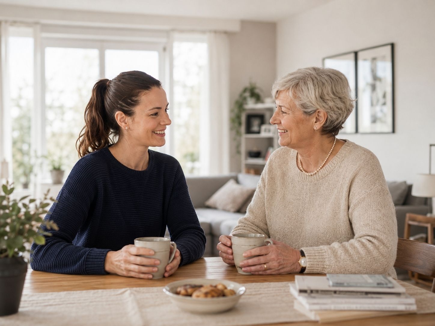Haushaltshilfe in Elmshorn unterstützt eine Seniorin im Alltag